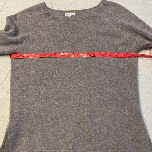 Garnet Hill Cashmere Lace hem sweater size M - Picture 7 of 10